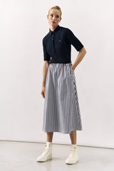 COTTON POLO DRESS BELLE - NAVY - DRESSES - SCAPA FASHION - SCAPA OFFICIAL