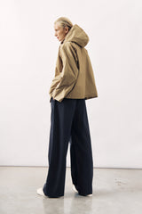 WATER RESISTANT PARKA FOG - NAVY AND BEIGE - JACKETS - SCAPA FASHION - SCAPA OFFICIAL