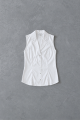 SHIRT TOP YAELLE - WHITE AND LIGHT PINK