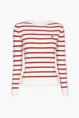 WOOL BLEND STRIPED PULL STRIP - PULLS - SCAPA FASHION - SCAPA OFFICIAL