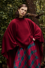 SUPERGEELONG MERINO WOOL PABLO PONCHO - ACCESSOIRES - SCAPA FASHION - SCAPA OFFICIAL