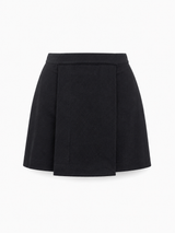VIRGIN WOOL WRAP-AROUND SKIRT ALLISTAR - BLACK