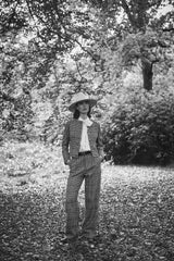 WOOL BLACK & WHITE PLAID TROUSER JOLENE - TROUSERS - SCAPA FASHION - SCAPA OFFICIAL