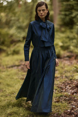 TAFFETA BOW-TIE SHIRT JULIA - SHIRTS - SCAPA FASHION - SCAPA OFFICIAL