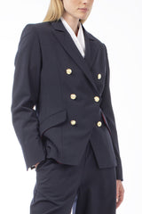 COOL WOOL NAVY JACKET LUNDI - JACKETS - SCAPA FASHION - SCAPA OFFICIAL