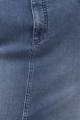 BLUE DENIM FRONT SPLIT SKIRT MERYN - SKIRTS - SCAPA FASHION - SCAPA OFFICIAL