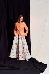 ITALIAN ORANGE LINEN JACKET HYLTON - JACKETS - SCAPA FASHION - SCAPA OFFICIAL