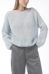 MOHAIR BLEND OPEN JERSEY STITCH PULL GENNY - PULLS - SCAPA FASHION - SCAPA OFFICIAL