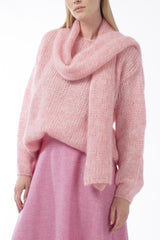 MOHAIR BLEND OPEN JERSEY STITCH PULL GENNY - PULLS - SCAPA FASHION - SCAPA OFFICIAL