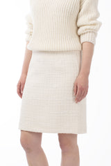 COTTON- BLEND BOUCLE MINI SKIRT DARLINGTON - SKIRTS - SCAPA FASHION - SCAPA OFFICIAL