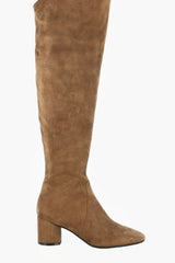 SUEDE KNEE-HIGH BOOT - SHOES - SCAPA FASHION - SCAPA OFFICIAL
