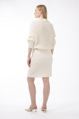 COTTON-BLEND BOUCLE MINI SKIRT DARLINGTON - SKIRTS - SCAPA FASHION - SCAPA OFFICIAL