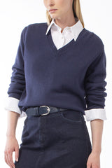 COTTON MIXED CASHMERE PULL BLUSH - PULLS - SCAPA FASHION - SCAPA OFFICIAL