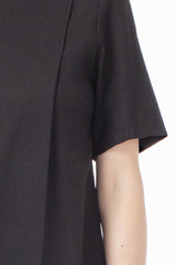 VIRGIN WOOL ASYMMETRICAL DRESS PIXY - DRESSES - SCAPA FASHION - SCAPA OFFICIAL