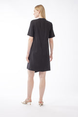 VIRGIN WOOL ASYMMETRICAL DRESS PIXY - DRESSES - SCAPA FASHION - SCAPA OFFICIAL