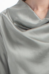 ITALIAN SATIN COWL NECK BLOUSE CLARISSA - SHIRTS - SCAPA FASHION - SCAPA OFFICIAL
