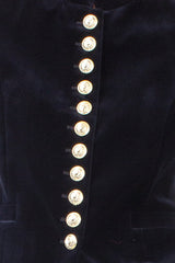 COTTON VELVET SINGLE-BREASTED JACKET HYLTON - JACKETS - SCAPA FASHION - SCAPA OFFICIAL