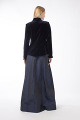 COTTON VELVET SINGLE-BREASTED JACKET HYLTON - JACKETS - SCAPA FASHION - SCAPA OFFICIAL