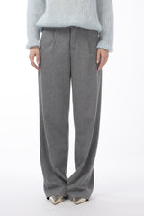 ITALIAN FLANNEL WOOL TROUSERS JOLENE - TROUSERS - SCAPA FASHION - SCAPA OFFICIAL