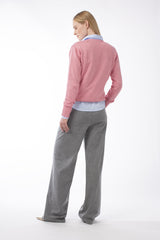COTTON MIXED CASHMERE PULL BLUSH - PULLS - SCAPA FASHION - SCAPA OFFICIAL