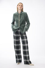 WOOL TRADITIONAL TARTAN TROUSERS JOLENE - TROUSERS - SCAPA FASHION - SCAPA OFFICIAL