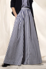 COTTON POPLIN STRIPED SKIRT ODINA - SKIRTS - SCAPA FASHION - SCAPA OFFICIAL