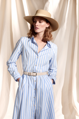 COTTON STRIPED DRESS CHARLIE - DRESSES - SCAPA FASHION - SCAPA OFFICIAL