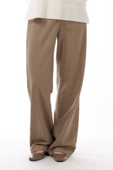 ITALIAN FLANNEL WOOL TROUSERS JOLENE - TROUSERS - SCAPA FASHION - SCAPA OFFICIAL