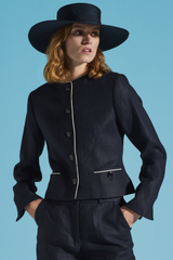 ITALIAN LINEN JACKET FIONA - JACKETS - SCAPA FASHION - SCAPA OFFICIAL