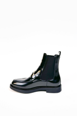 Leather boots with metal buckle - SHOES - SCAPA FASHION - SCAPA OFFICIAL