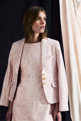 COTTON BLEND BOUCLÉ JACKET ADELINE - JACKETS - SCAPA FASHION - SCAPA OFFICIAL