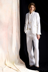 NAVY NEW COOL WOOL TROUSER JENNICE - TROUSERS - SCAPA FASHION - SCAPA OFFICIAL