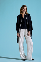 ITALIAN VISCOSE SATIN TROUSER BEVERLY - TROUSERS - SCAPA FASHION - SCAPA OFFICIAL