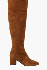 SUEDE KNEE-HIGH BOOT - SHOES - SCAPA FASHION - SCAPA OFFICIAL
