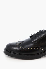 LEATHER BROGUE SHOE WITH STUD DETAIL - SHOES - SCAPA FASHION - SCAPA OFFICIAL