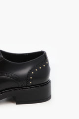 LEATHER BROGUE SHOE WITH STUD DETAIL - SHOES - SCAPA FASHION - SCAPA OFFICIAL