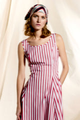 COTTON STRIPED DRESS CHRISTA - DRESSES - SCAPA FASHION - SCAPA OFFICIAL