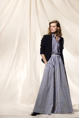 COTTON POPLIN STRIPED SKIRT ODINA - SKIRTS - SCAPA FASHION - SCAPA OFFICIAL