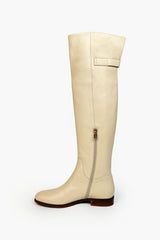 Leather knee-length boots - SHOES - SCAPA FASHION - SCAPA OFFICIAL