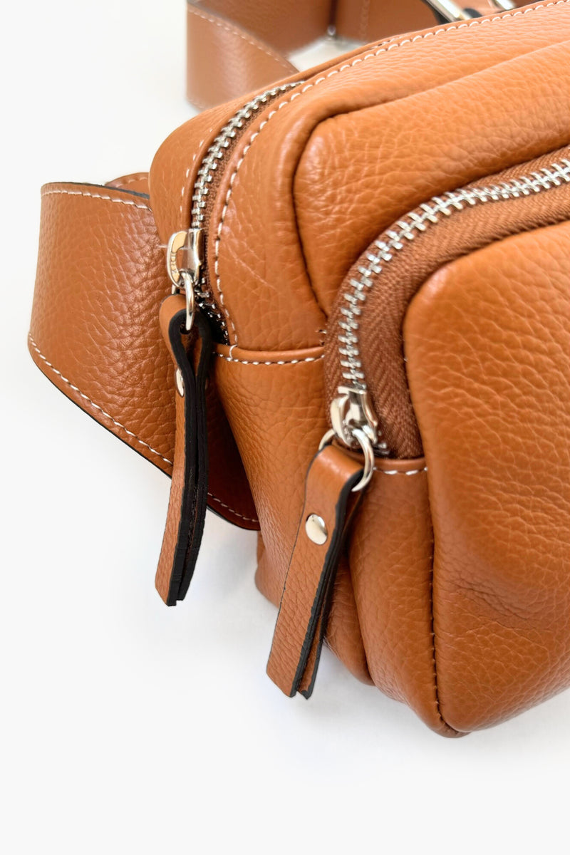 LEATHER CROSS BODY PUMA - BAGS - SCAPA FASHION - SCAPA OFFICIAL