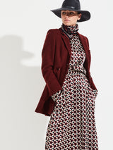 GEOMETRIC SILK SKIRT EMMA - SKIRTS - SCAPA FASHION - SCAPA OFFICIAL