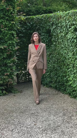 ITALIAN FLANEL WOOL WIDE-LEG TROUSER JOLENE