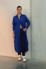 LINEN-COTTON BLEND SHIRT STYLE DRESS ISLY