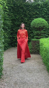 ITALIAN SILK PINK AND OFF WHITE SHIRT NASH