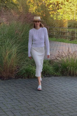 COTTON CABLE KNIT PULL GENA