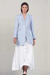 LINEN HERRINGBONE JACKET HALIFAX - JACKETS - SCAPA FASHION - SCAPA OFFICIAL