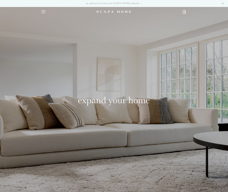 SCAPA HOME : new webshop !