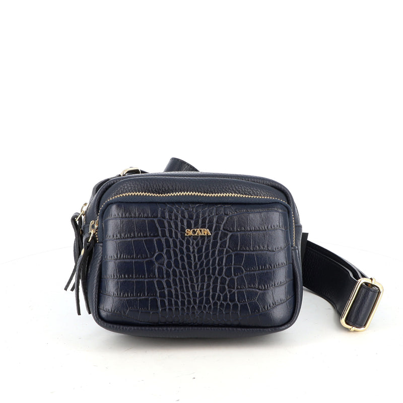 LEATHER CROCO  CROSS BODY BAG PUMA - BAGS - SCAPA FASHION - SCAPA OFFICIAL