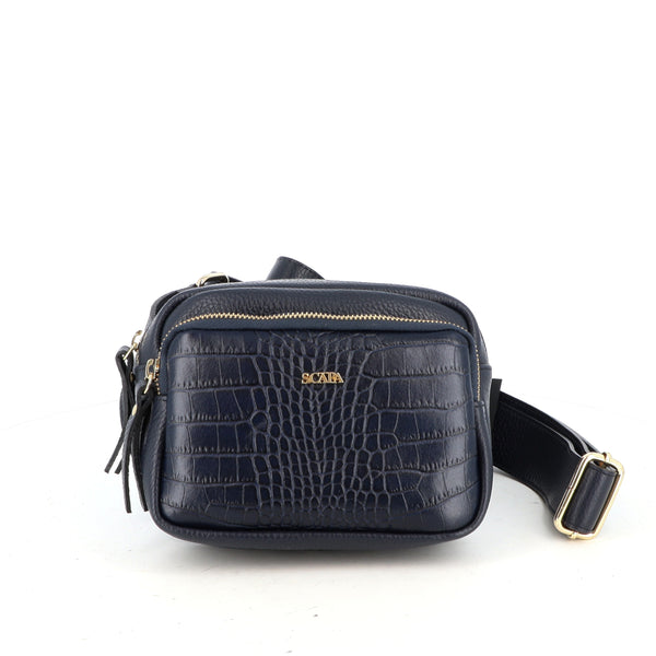 LEATHER CROCO  CROSS BODY BAG PUMA - BAGS - SCAPA FASHION - SCAPA OFFICIAL