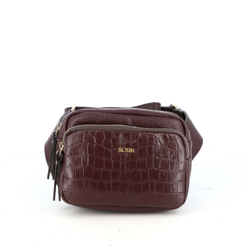 LEATHER CROCO  CROSS BODY BAG PUMA - BAGS - SCAPA FASHION - SCAPA OFFICIAL